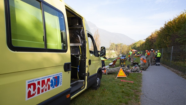 Esercitazione sulle maxi emergenze, con Protezione Civile e Polizia