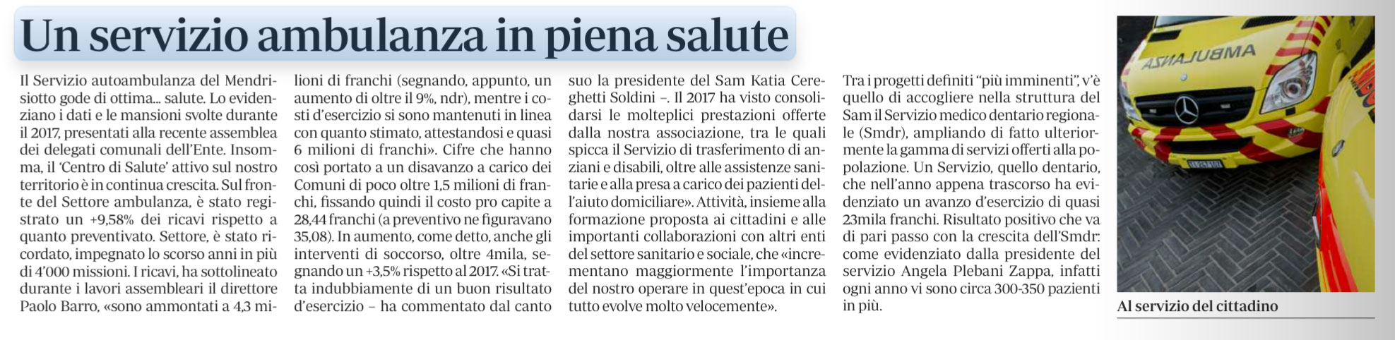 La Regione 04.07.2018